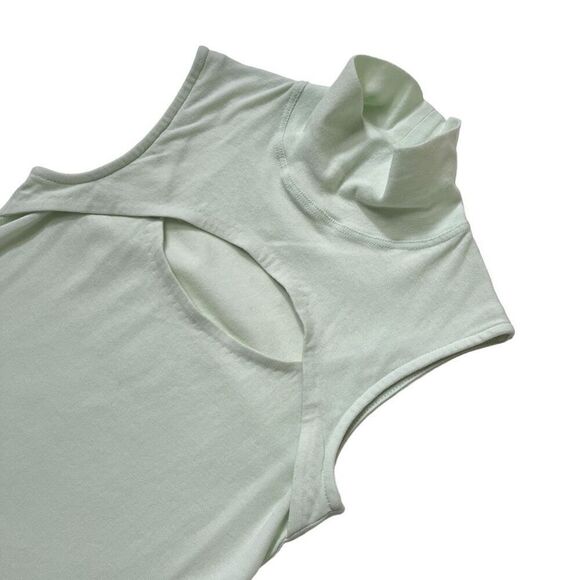 Rosetta Getty Sleeveless Cutout Turtleneck in Mint - Picture 3 of 8